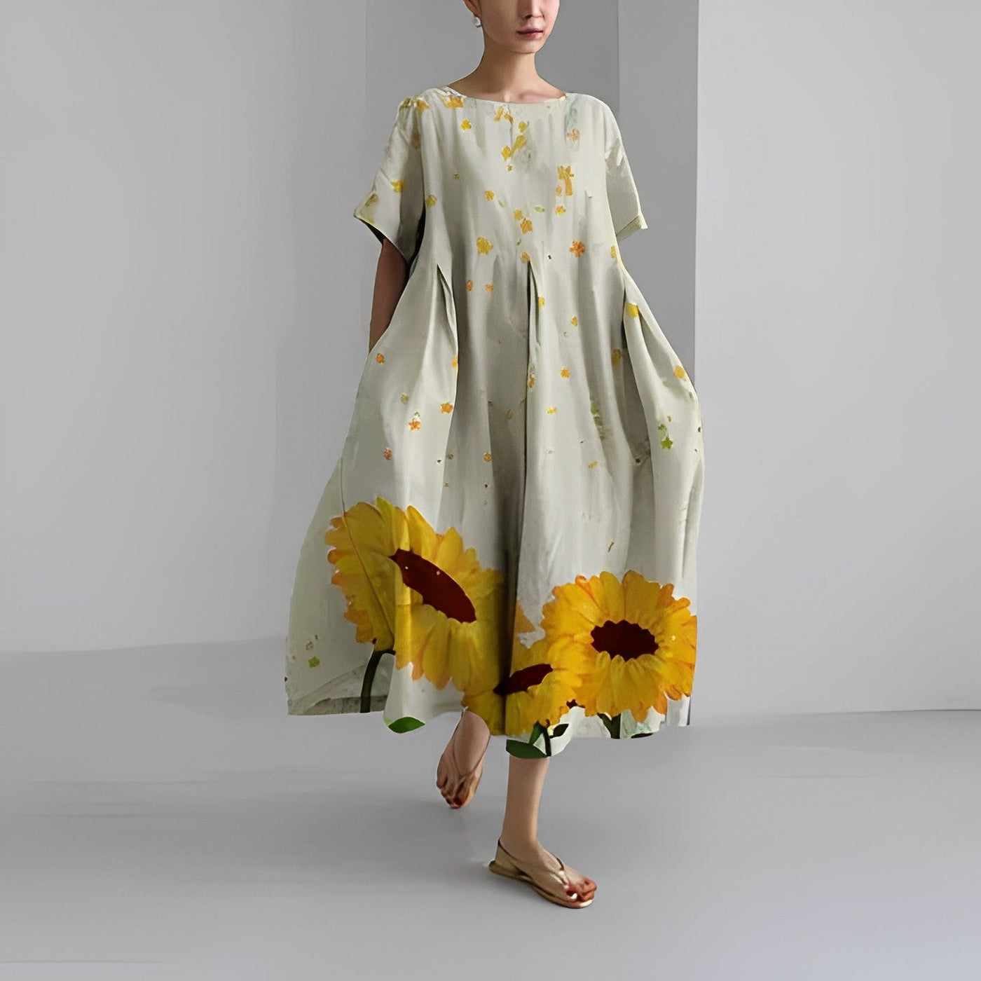 Amelia - Bohème-Kleid mit Blumenmuster