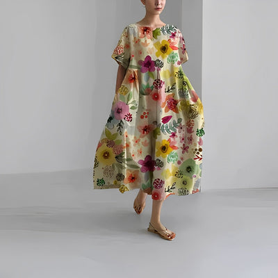 Amelia - Bohème-Kleid mit Blumenmuster