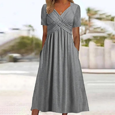 Nadine - Stilvolles langes Kleid