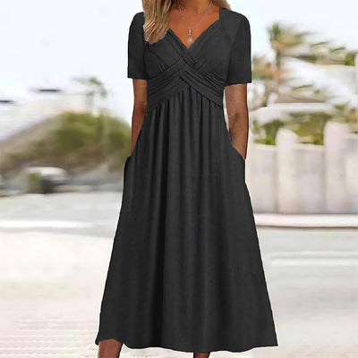 Nadine - Stilvolles langes Kleid