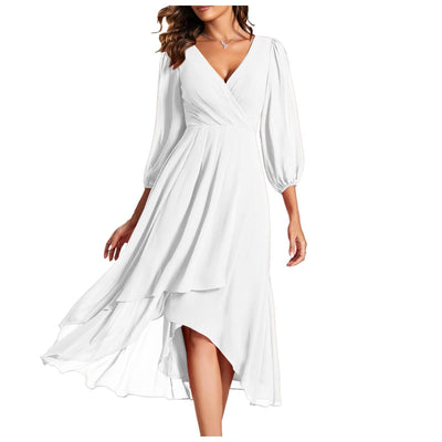 MIA - Kleid mit V-Ausschnitt und asymmetrischem Saum