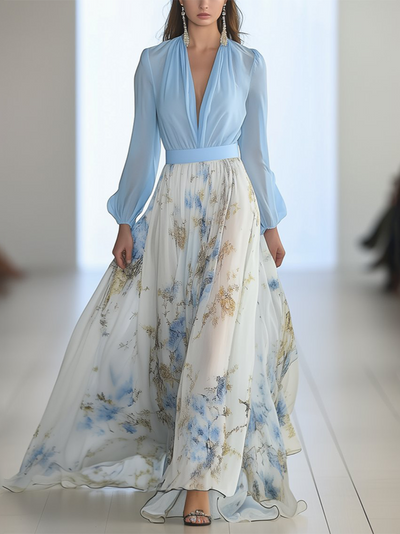 Harper™ | Dazzling Floral Print Maxikleid