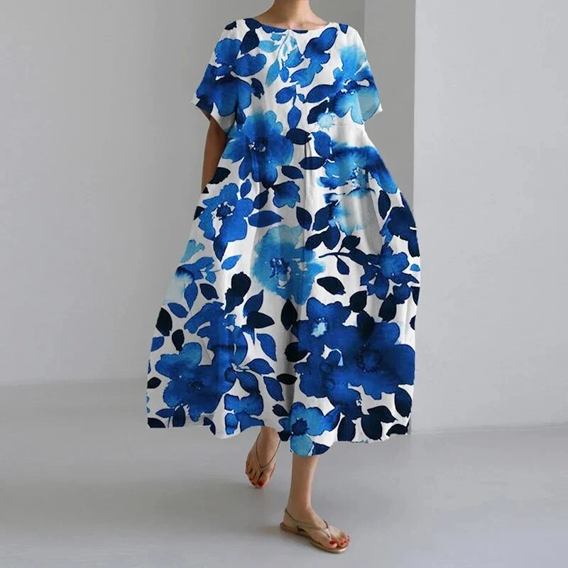 Amelia - Bohème-Kleid mit Blumenmuster