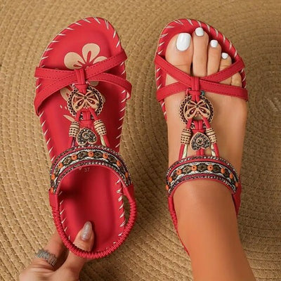 Katherine - Flache Sandalen im Boho-Stil