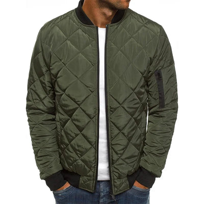 AMBROSE | HOCHWERTIGE FREIZEITJACKE MIT RAUTENMUSTER