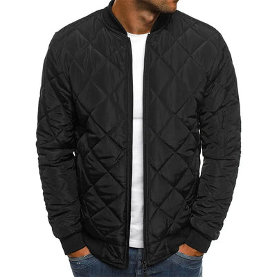 AMBROSE | HOCHWERTIGE FREIZEITJACKE MIT RAUTENMUSTER