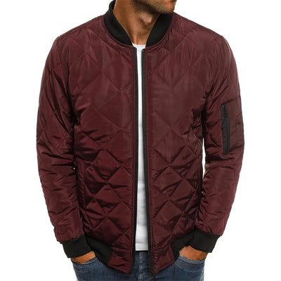 AMBROSE | HOCHWERTIGE FREIZEITJACKE MIT RAUTENMUSTER
