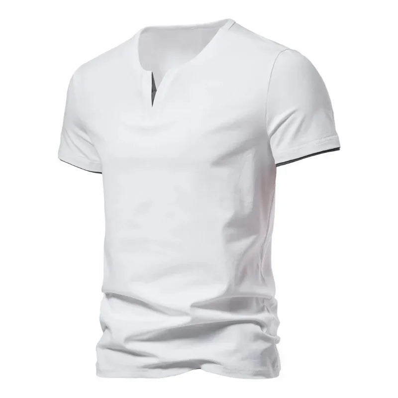 Elias| Herren Slim Fit Freizeit-T-Shirts