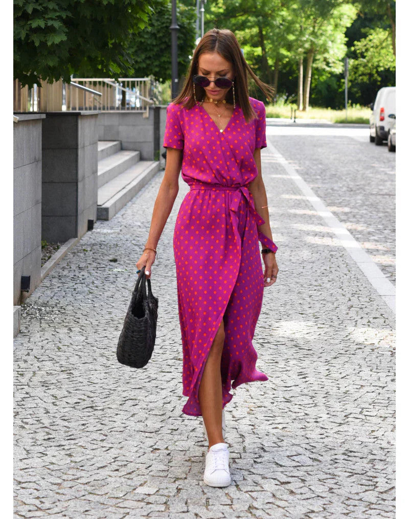 Suzanne - Elegantes Kleid mit V-Ausschnitt