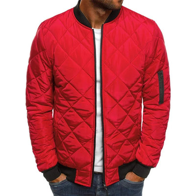 AMBROSE | HOCHWERTIGE FREIZEITJACKE MIT RAUTENMUSTER