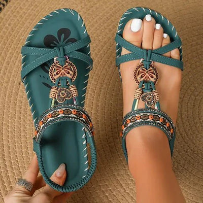Katherine - Flache Sandalen im Boho-Stil