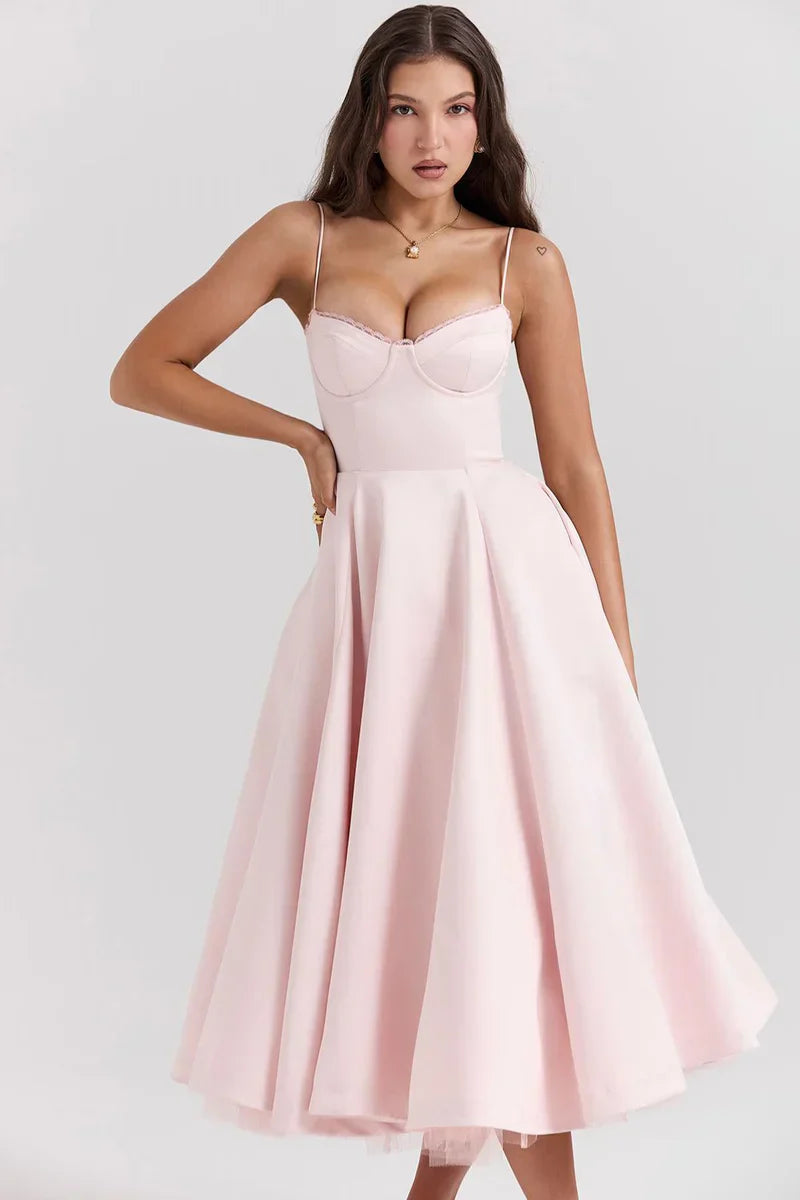 Cordelia | Zartes Kleid mit Tüll-Akzent