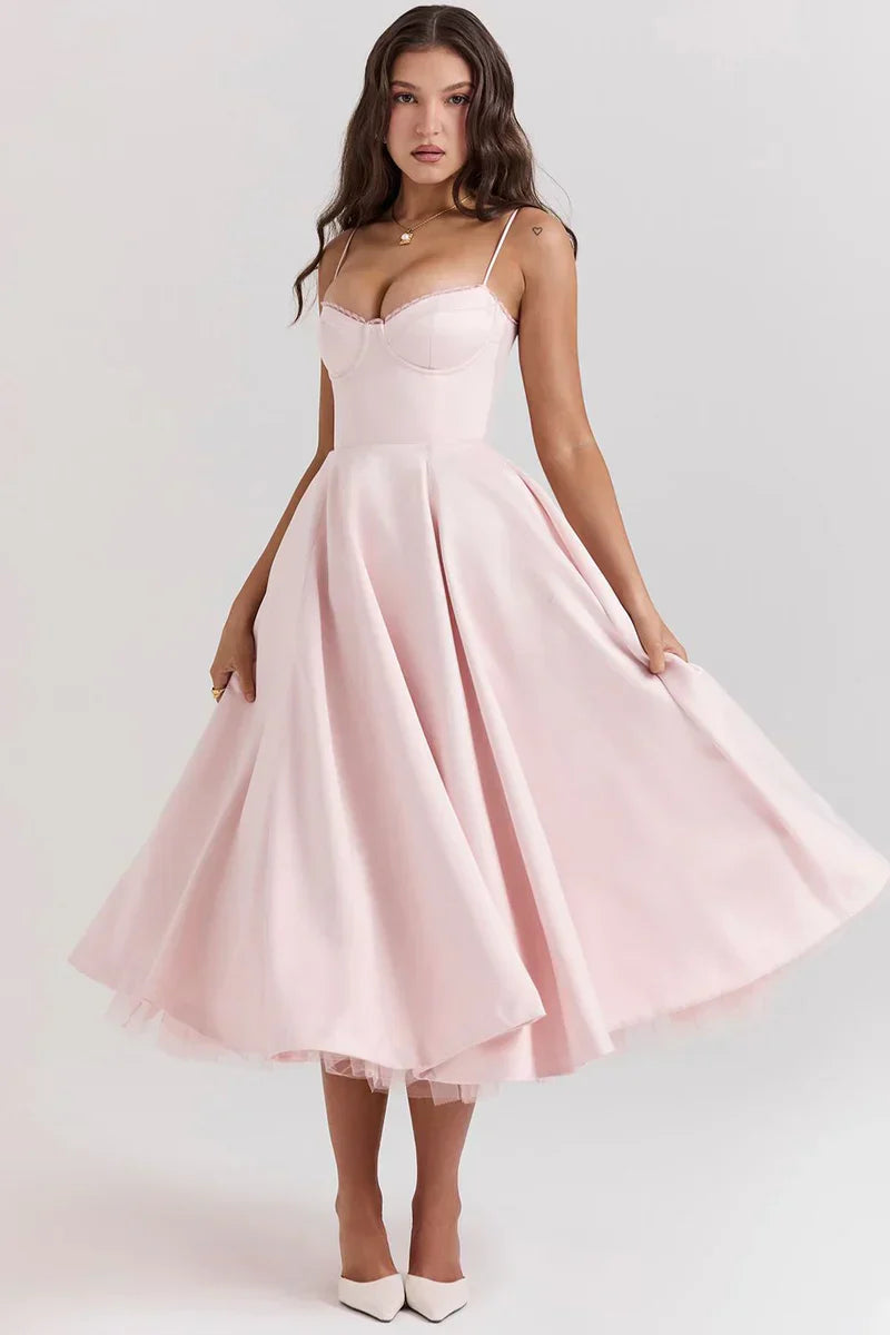 Cordelia | Zartes Kleid mit Tüll-Akzent