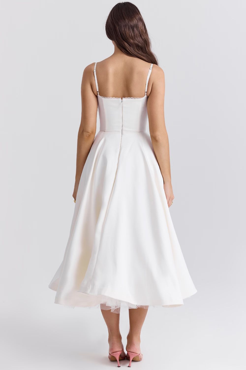Cordelia | Zartes Kleid mit Tüll-Akzent