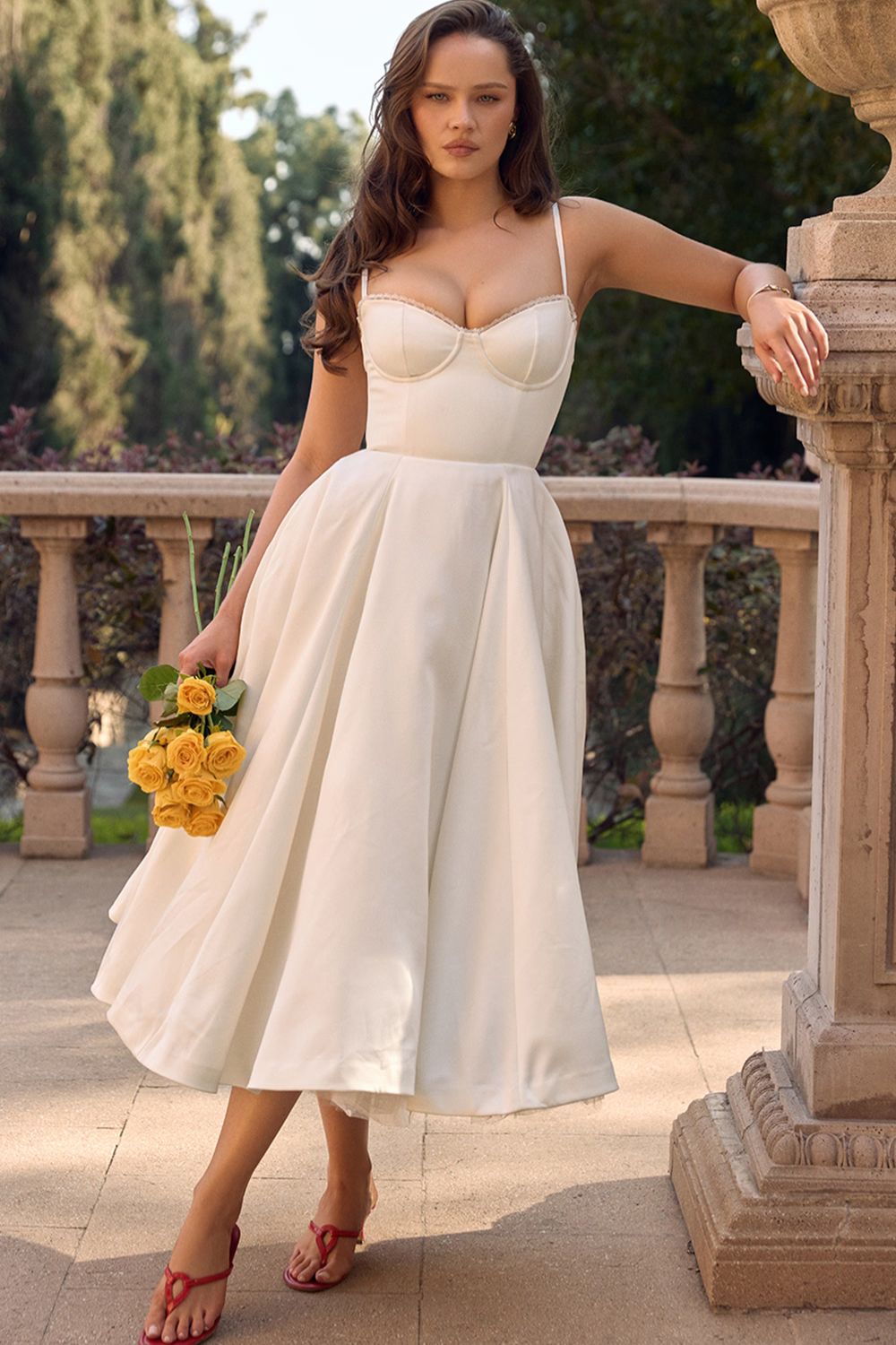 Cordelia | Zartes Kleid mit Tüll-Akzent
