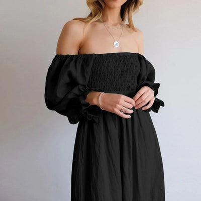 Valentina | Französisches Kleid mit gerüschten Ärmeln
