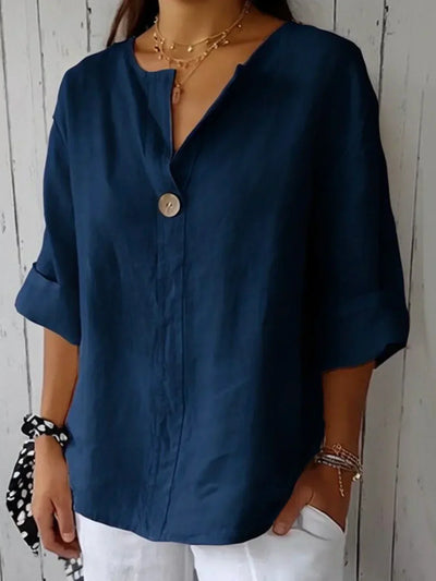 Jessa™ - Lässige Bluse mit V-Ausschnitt