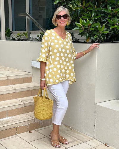 Chloe™ - Stilvolle Bluse mit V-Ausschnitt