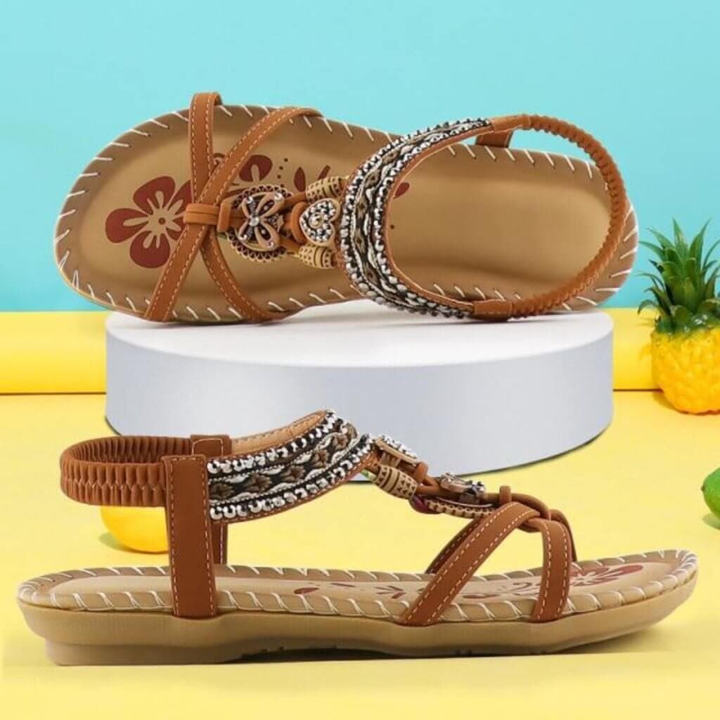 Havanna - Sandalen mit Gummiband und weichem Plateau