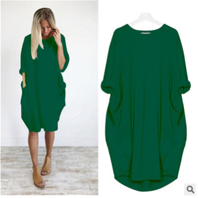 Luna™ | Bequemes Ewiges Kleid mit praktischen Taschen