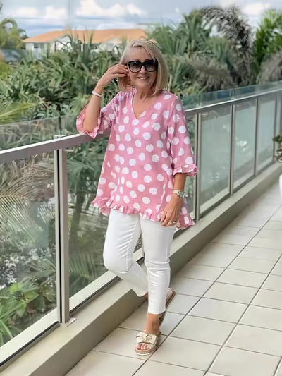 Chloe™ - Stilvolle Bluse mit V-Ausschnitt