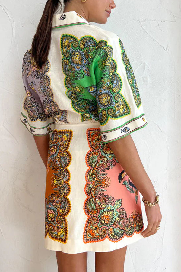 Coco™ - Shirt-Minikleid mit Meerjungfrauenmuster