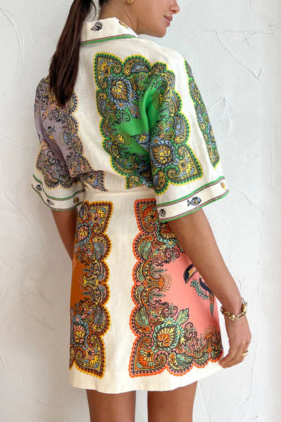 Coco™ - Shirt-Minikleid mit Meerjungfrauenmuster