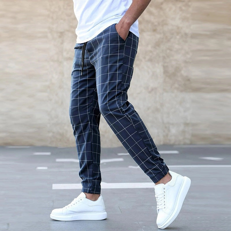 COLOMBO | KARO-JOGGERHOSE FÜR MÄNNER