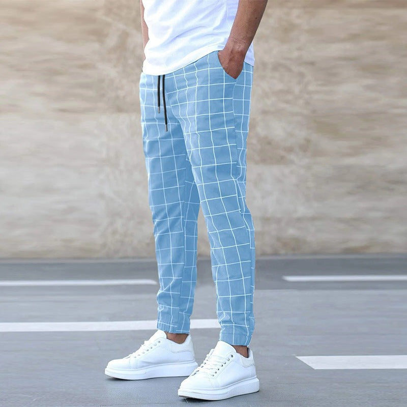 COLOMBO | KARO-JOGGERHOSE FÜR MÄNNER