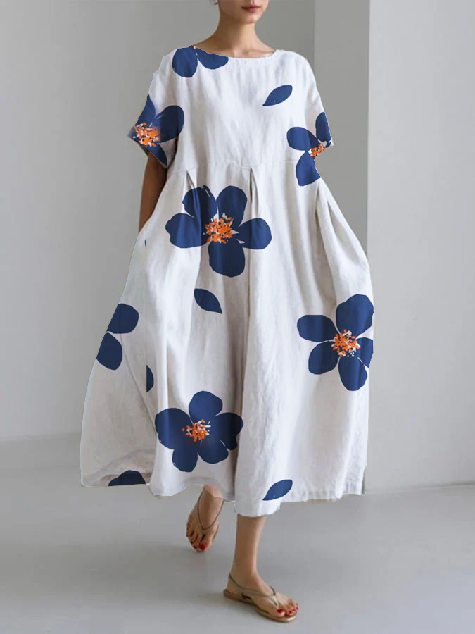 CATERINA | Langes Sommerkleid mit bunten Blumen und weichem Tragekomfort für sonnige Tage