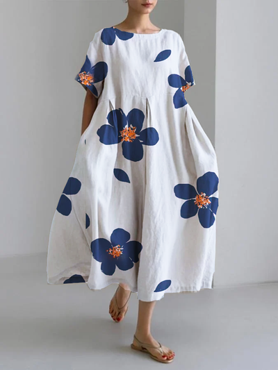 CATERINA | Langes Sommerkleid mit bunten Blumen und weichem Tragekomfort für sonnige Tage