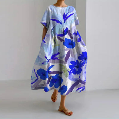 VALENTINA | Sommerliches Blumen-Kleid mit Schmeichelndem Schnitt und Bewegungsfreiheit