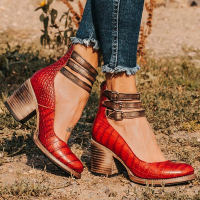 Verona™ Vintage Knöchelriemen Sandale Heels