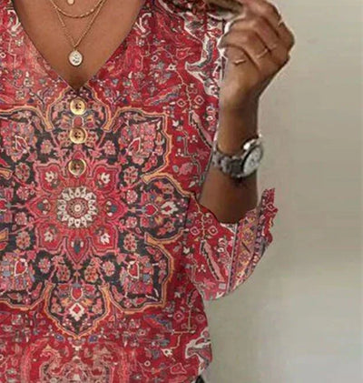 Karina™ - Vintage Boho Bluse