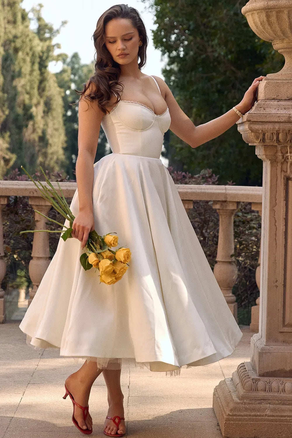 Cordelia | Zartes Kleid mit Tüll-Akzent