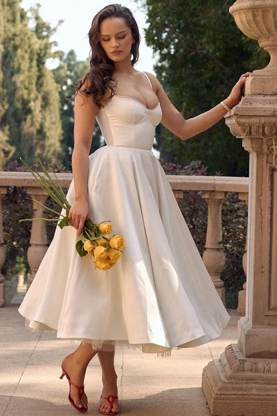 Cordelia | Zartes Kleid mit Tüll-Akzent