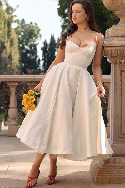 Cordelia | Zartes Kleid mit Tüll-Akzent