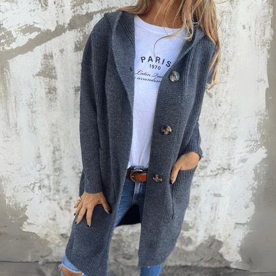 Frieda - Eleganter langer Damen-Cardigan