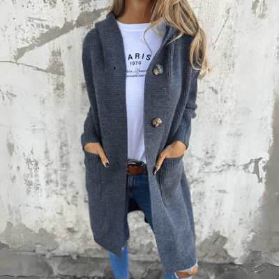 Frieda - Eleganter langer Damen-Cardigan
