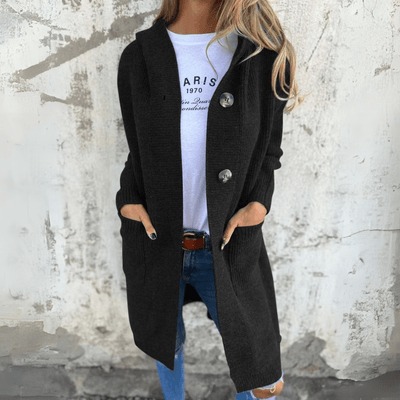 Frieda - Eleganter langer Damen-Cardigan