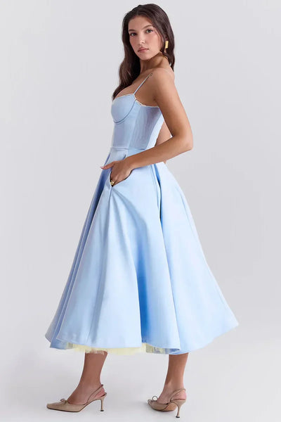 Cordelia | Zartes Kleid mit Tüll-Akzent
