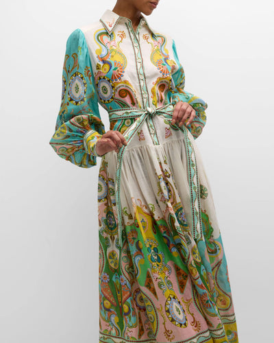 Rhea™ - Maxikleid mit Ballonärmeln