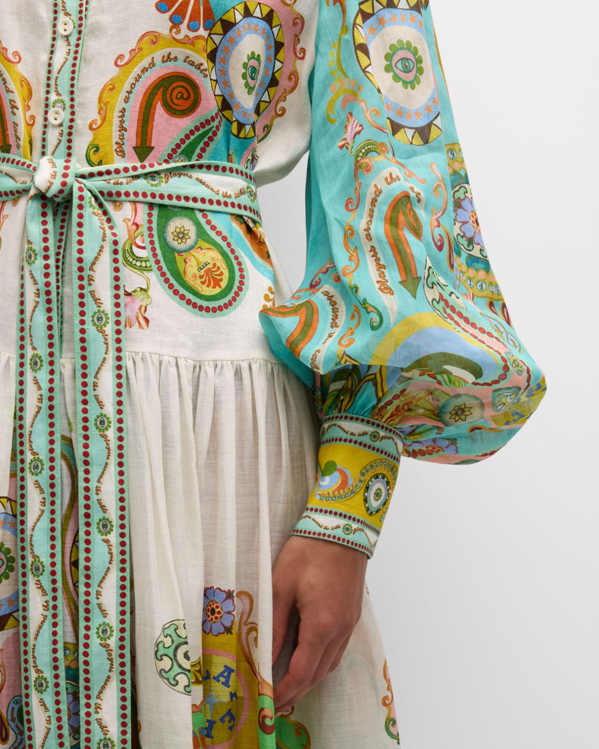 Rhea™ - Maxikleid mit Ballonärmeln
