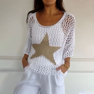 Jiah™ - Sternchen-Strick-Top