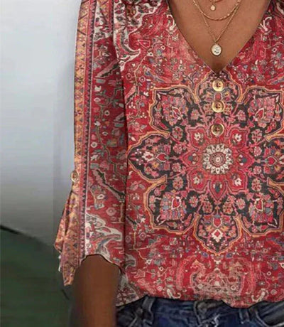 Karina™ - Vintage Boho Bluse